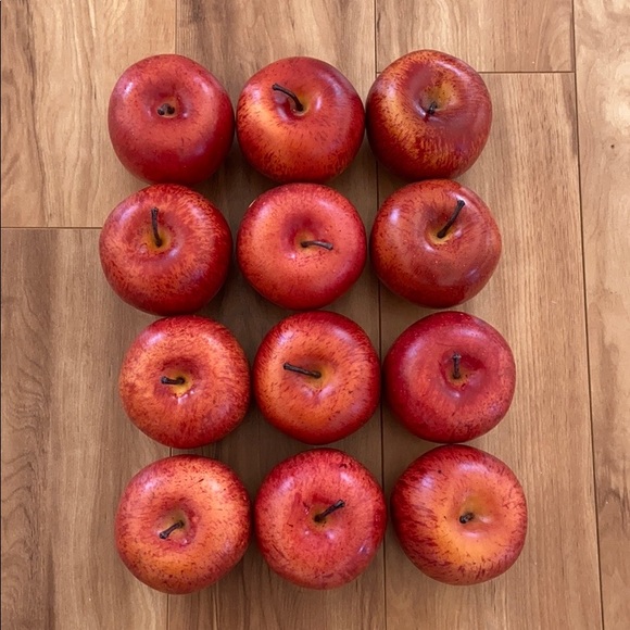 Other - Set of twelve red faux apples